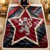 Flannel BlanketCzech Republic Football Warm Soft Throw Blanket for Indoor Sofa Bed Living Room Use