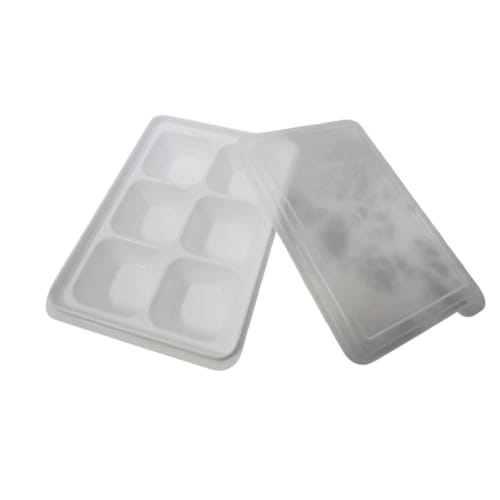 [Time-Saving, Supportive for Parents, Students, and Working Adults] Set of 2 Freezer Side Dish Trays for No. 6 Cups with Lids. Perfect for Preparing F