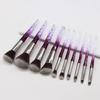 10-Piece Diamond Crystal Makeup Brush Set with Acrylic Handles