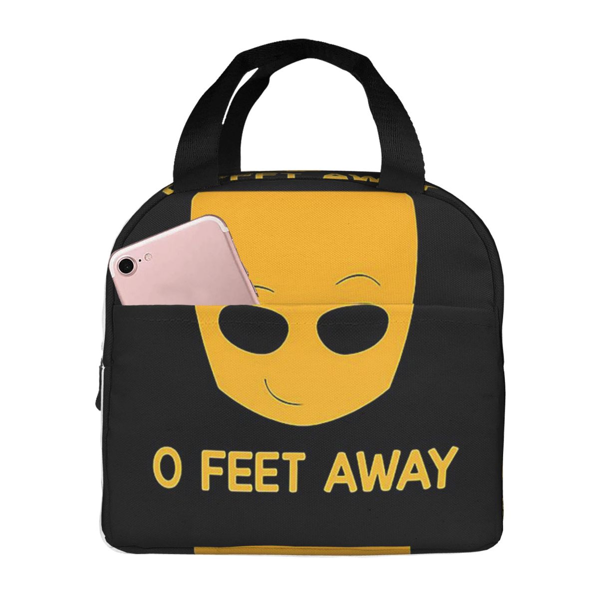 Grindr Zero O Feet Away Insulated Lunch Bag for Women Children Leakproof Food Boxes Thermal Lunch Box Tote One Size