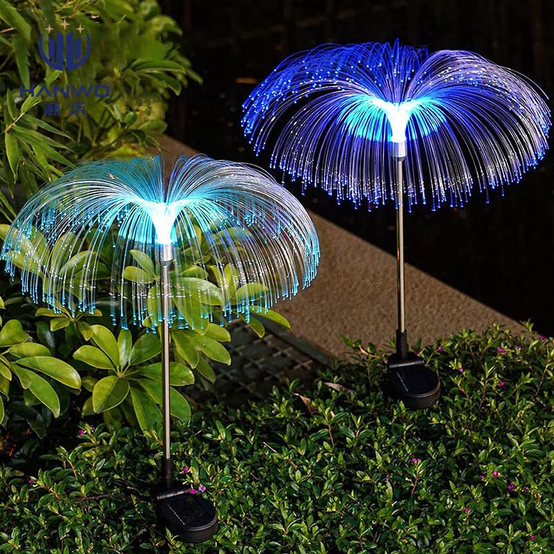 Solar Powered Fiber Optic Jellyfish Garden Light
