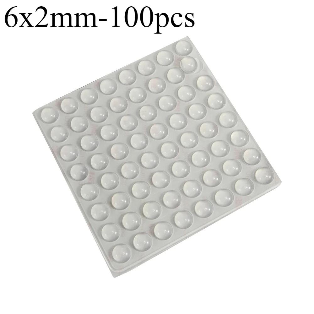 

100Pcs Silicone Cabinet Bumpers–Self-Adhesive Door & Furniture Buffer Pads for Noise Reduction,Anti-Scratch,Soft Close Function