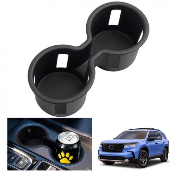 Silicone For -2025 Honda Pilot Center Console Drinks Cup Holder ert Black