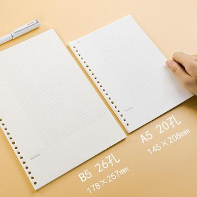 Wengu A5 Lösblad Rutat & Blankt Papper för Cornellanteckningsbok