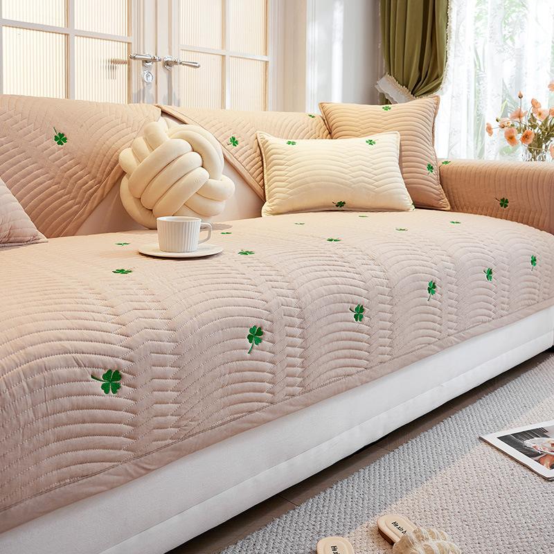 

Sofa Cushion Four Seasons Universal Sofa Cover Cover Non-Slip Seat Cushions Cream Wind Cover Towel Washed Seat Cushion 70*70cm