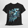 Robot Shark Unisex Tee, Android Graphic T-Shirt, Cool Cyberpunk Top, Men's