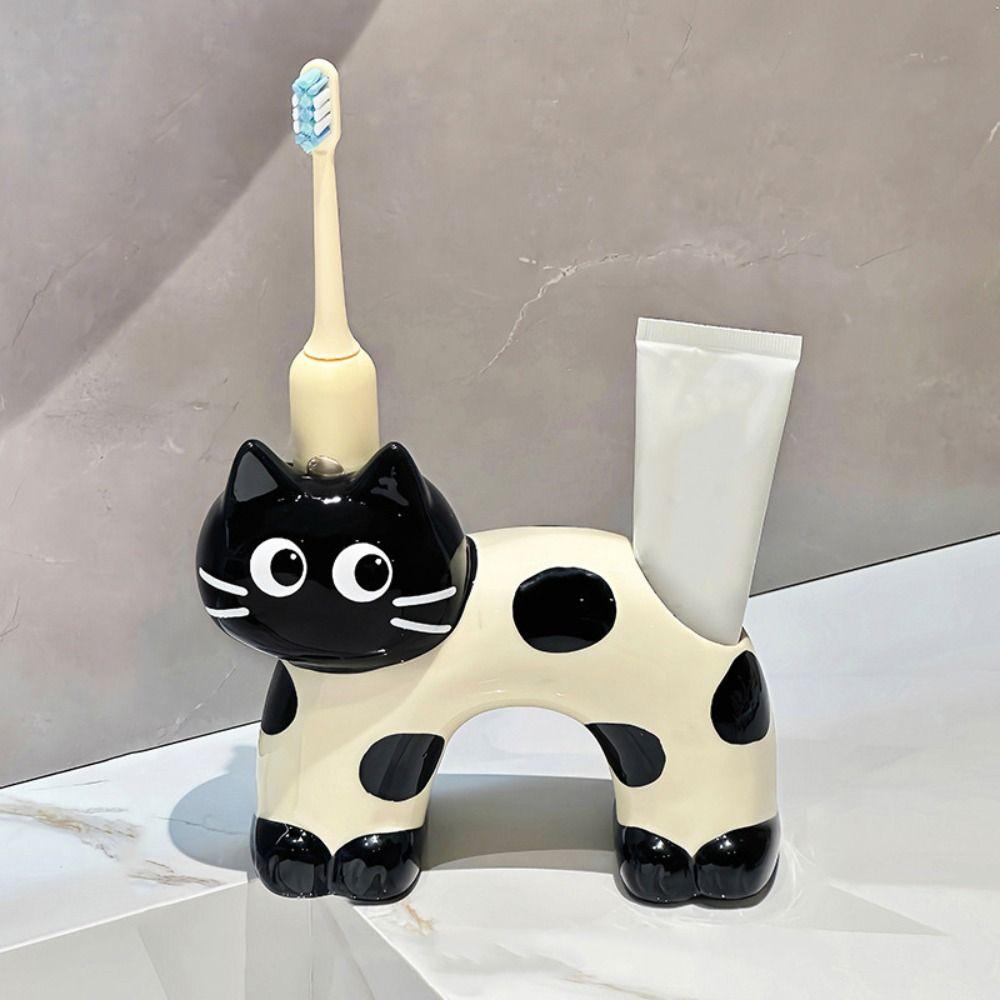 Creative Toothpaste Toothbrush Rack Ceramic Electric Toothbrush Stand  Home Decor