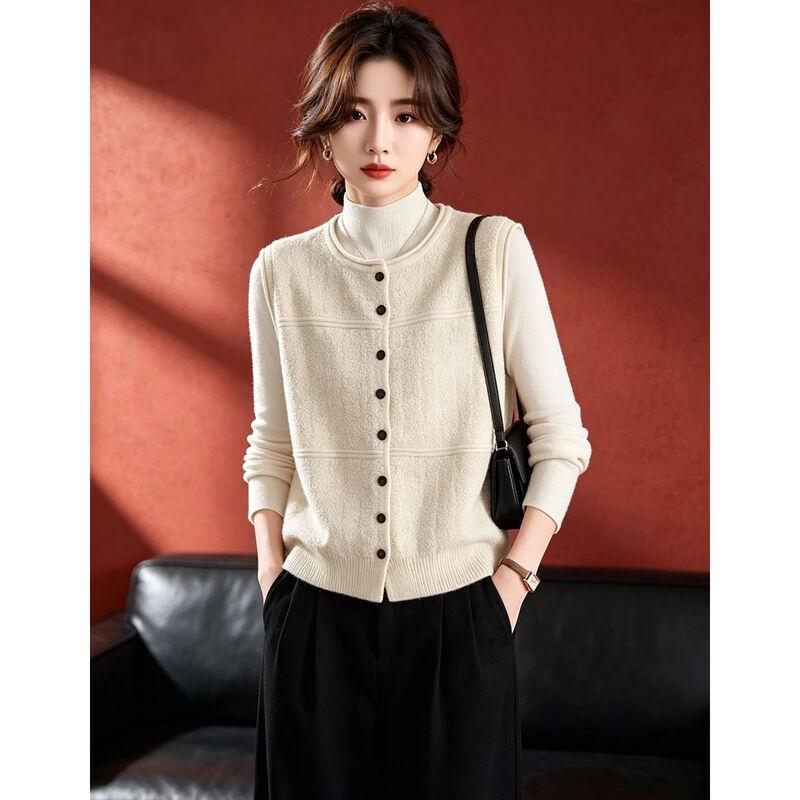 D.F.DEAR Women's Casual Button-Front Knit Vest