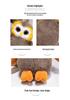 Adorable Big-Eyed Owl Plush Toy – Cartoon Stuffed Animal Doll for Kids' Birthdays