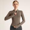 Women‘s Tights Sports Clothes Tracksuits Work Out Fitness Jacket Zipper Long Sleeve Coat Running GYM Yoga Tops