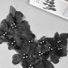 Mesh Flowers Cloth Patch Lace Flowers Hand-embroidered Cloth Decoration Patch DIY Clothing Accessories Lace Embroidered Patch