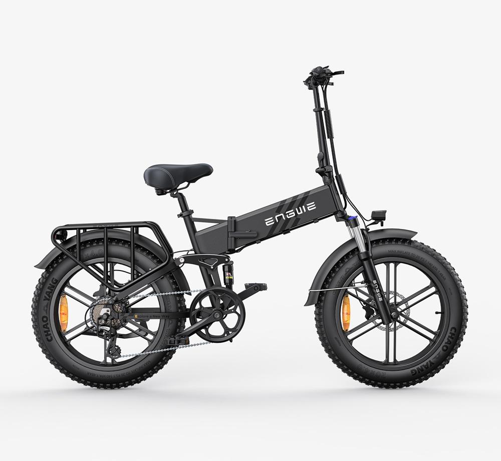 ENGWE ENGINE PRO 2.0 750W 52V 16AH Electric Bike Fat Tire Full Suspension Hydraulic Brake 8-Speed Shimano E-Bike