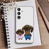 Goofy Dogs Big eyes Phone Case For Samsung Galaxy A73,21,22,32,71,53,52,51,80,5G Soft Black Cover