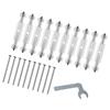 10Pcs Wall Socket Cassette Repairer Adjustable Cassette Screws Support Rod with Wrench Wall Switches Box Repair Device