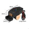 Motorcycle Phone Charger Fits 22-25mm Diameter Handlebar Quick Charge 3.0