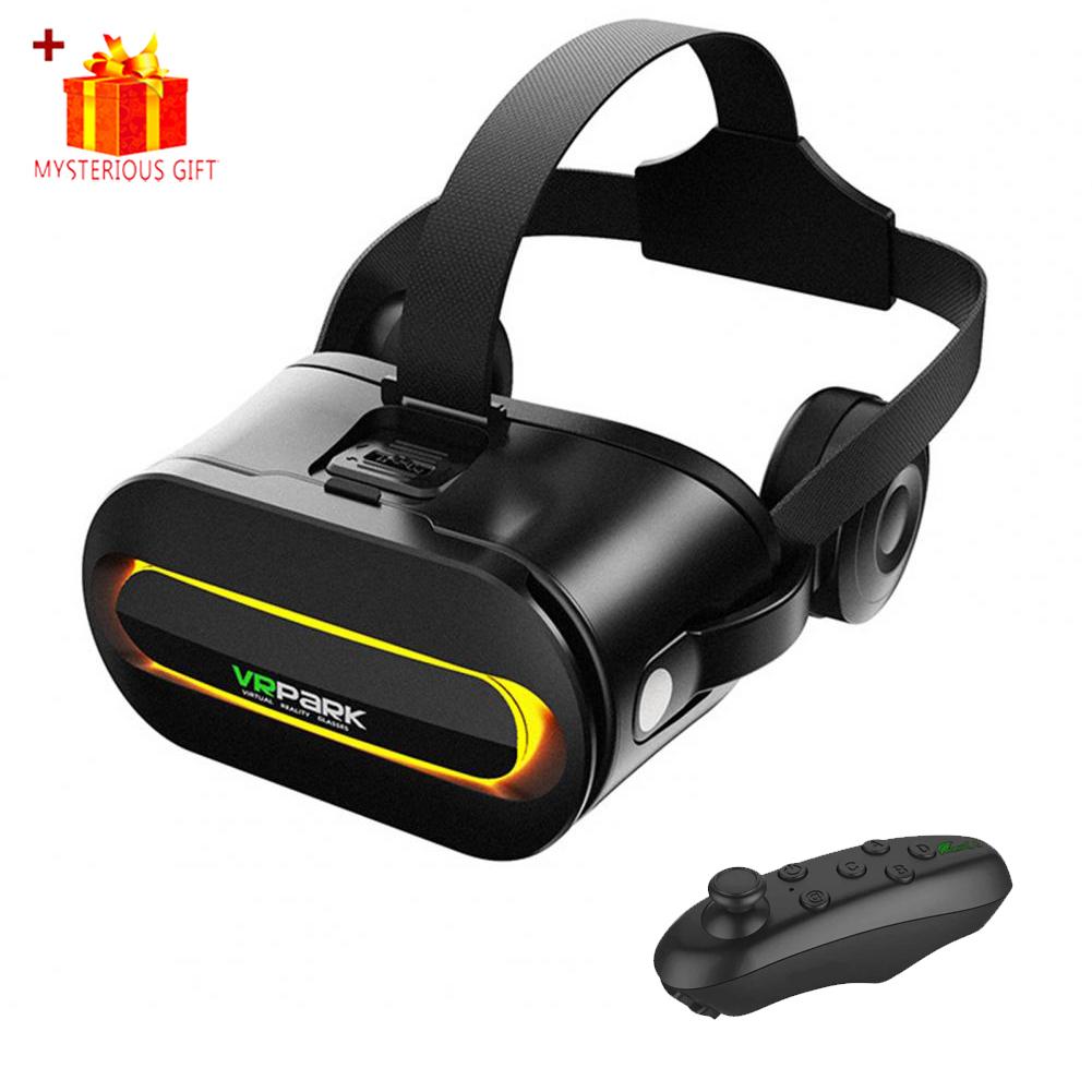 Óculos de Realidade Virtual VR Viar 3D Headset Dispositivos Bluetooth Capacete Lentes Óculos Smart Smartphone Telefone Fones de Ouvido Jogo Mobile