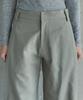 IHR Side Tuck Cotton Pants / Khaki
