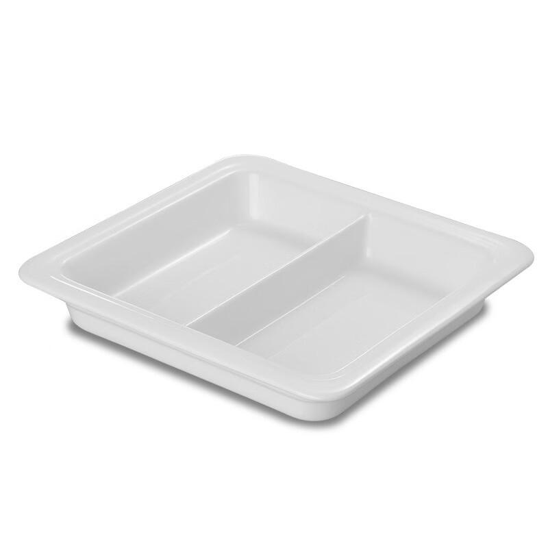 Rectangular Ceramic Divided Dinner Plate
