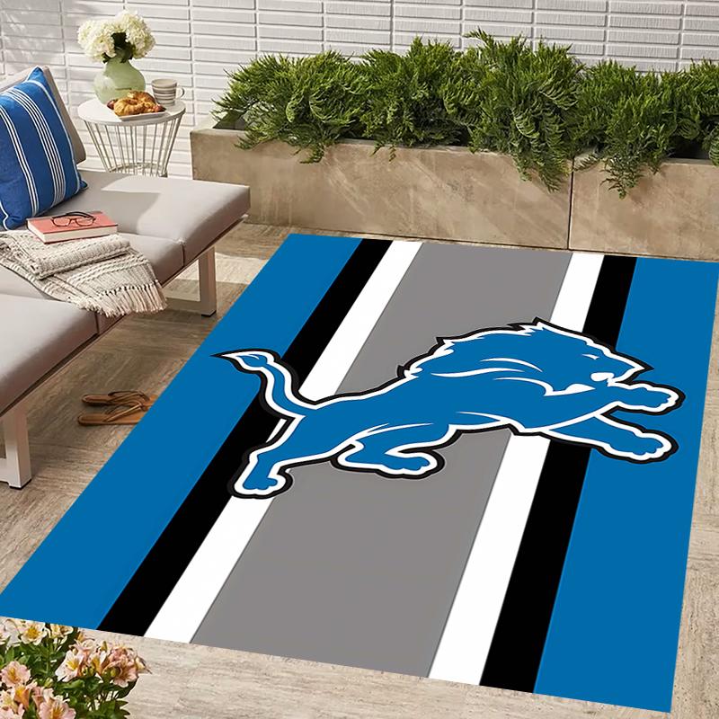 1pc Football Team Design Area Rug - Non-Slip, Soft & Cozy Floor Mat for Living Room, Bedroom, Office - Indoor/Outdoor Decorative Carpet