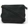Auth Shoulder Bag Leather X Black Co4507bz