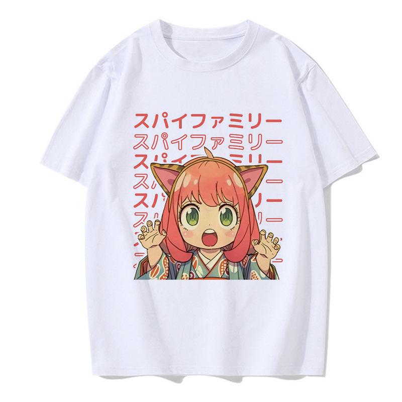 Eden Academy Japanese Anime SPY × FAMILY T-Shirt Cotton Graphic Tee Unisex Unisex Summer Streetwear