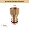 1/2" 3/4" 1" Threaded Brass Quick Connector M22/24 Nipple Fitting Garden Hose Quick Connect Faucet Adapter Water Hose Connector