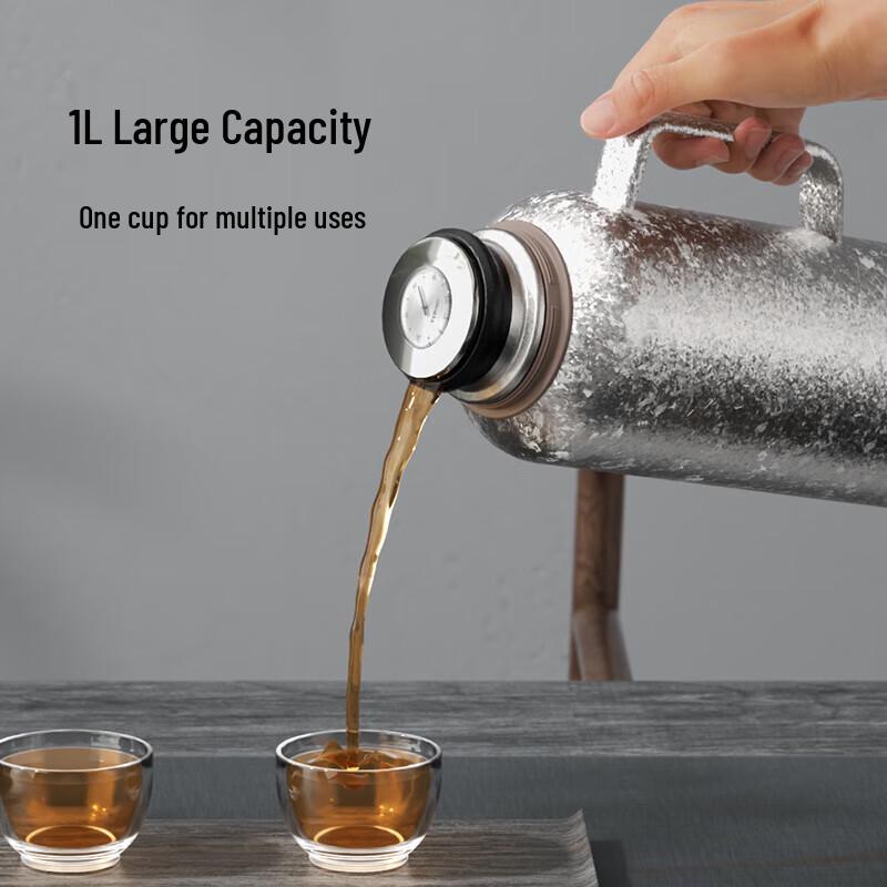 TOMIC Pure Titanium Insulated Tea Pot