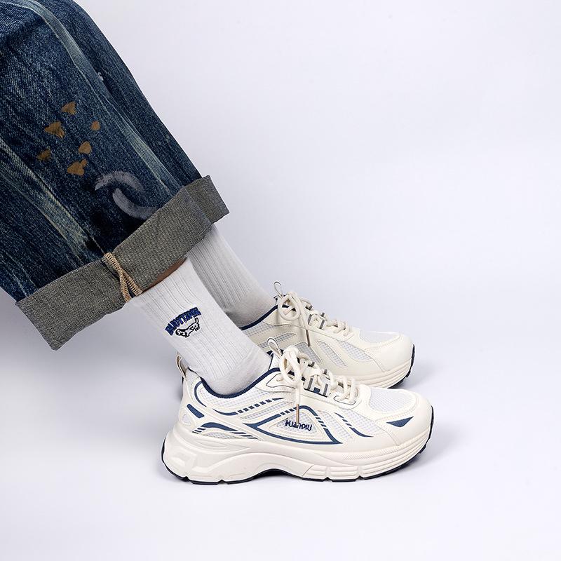 Global Design Heightened Sports Shoes 2025 Spring New Trend Breathable Casual Shoes Popular Retro Dad Shoes