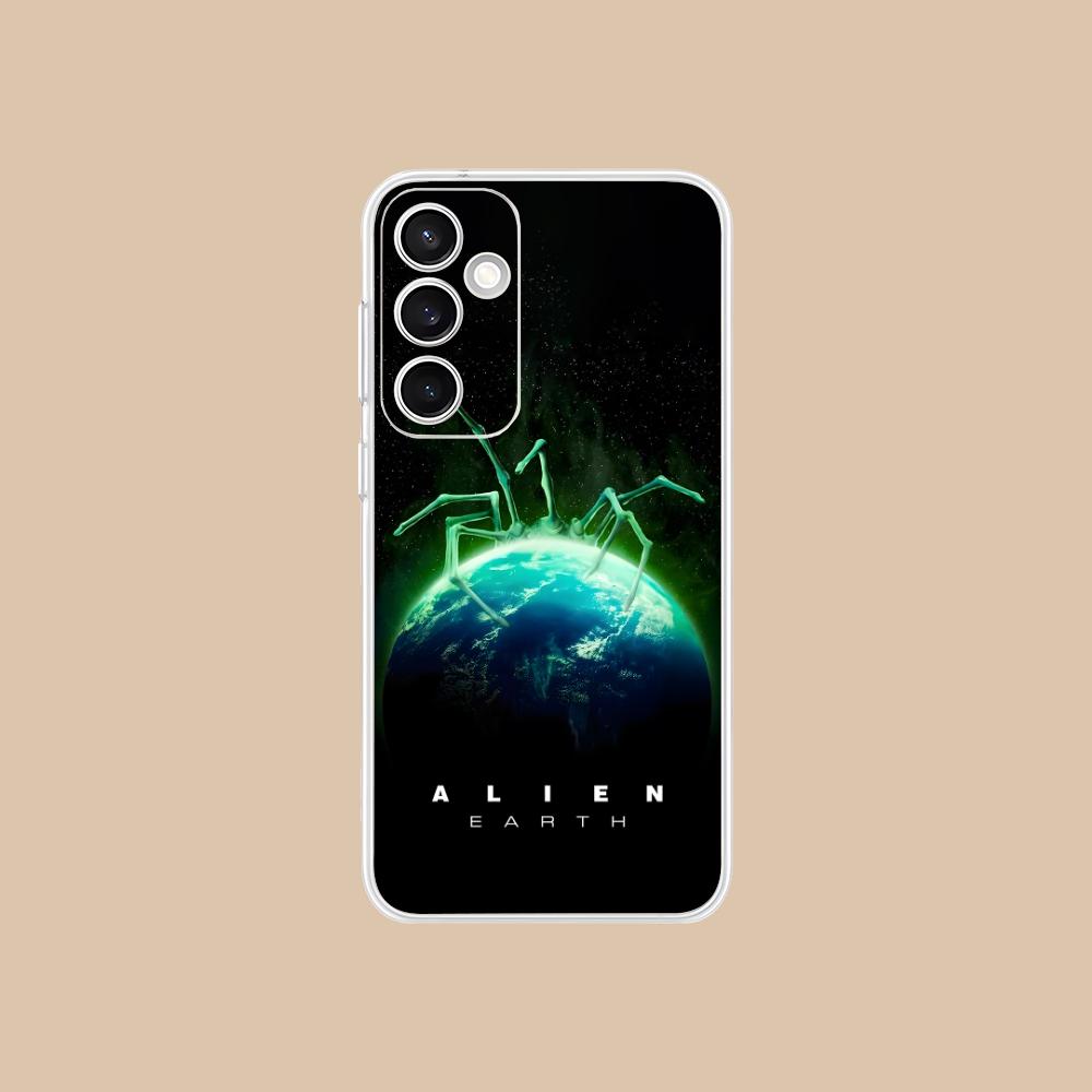 Alien Earth Mobile Cell Phone Case for Samsung Galaxy S25 S24 S23 S22 S21Plus FE Ultra Clear Colorful Cover Cover Pretty