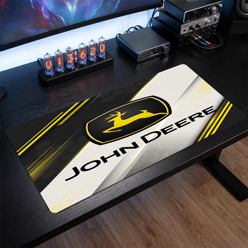 John deere Tapis de souris large Imprimé Surface lisse Anti ?Tapis de bureau antidérapant pour décoration de bureau de jeu pour ordinateur portable