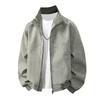Wassup Sohot American Style Stand-Collar Tie-Dye PU Leather Bomber Jacket