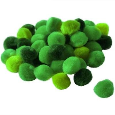 15 Mm Green Gradient Pompoms X 45