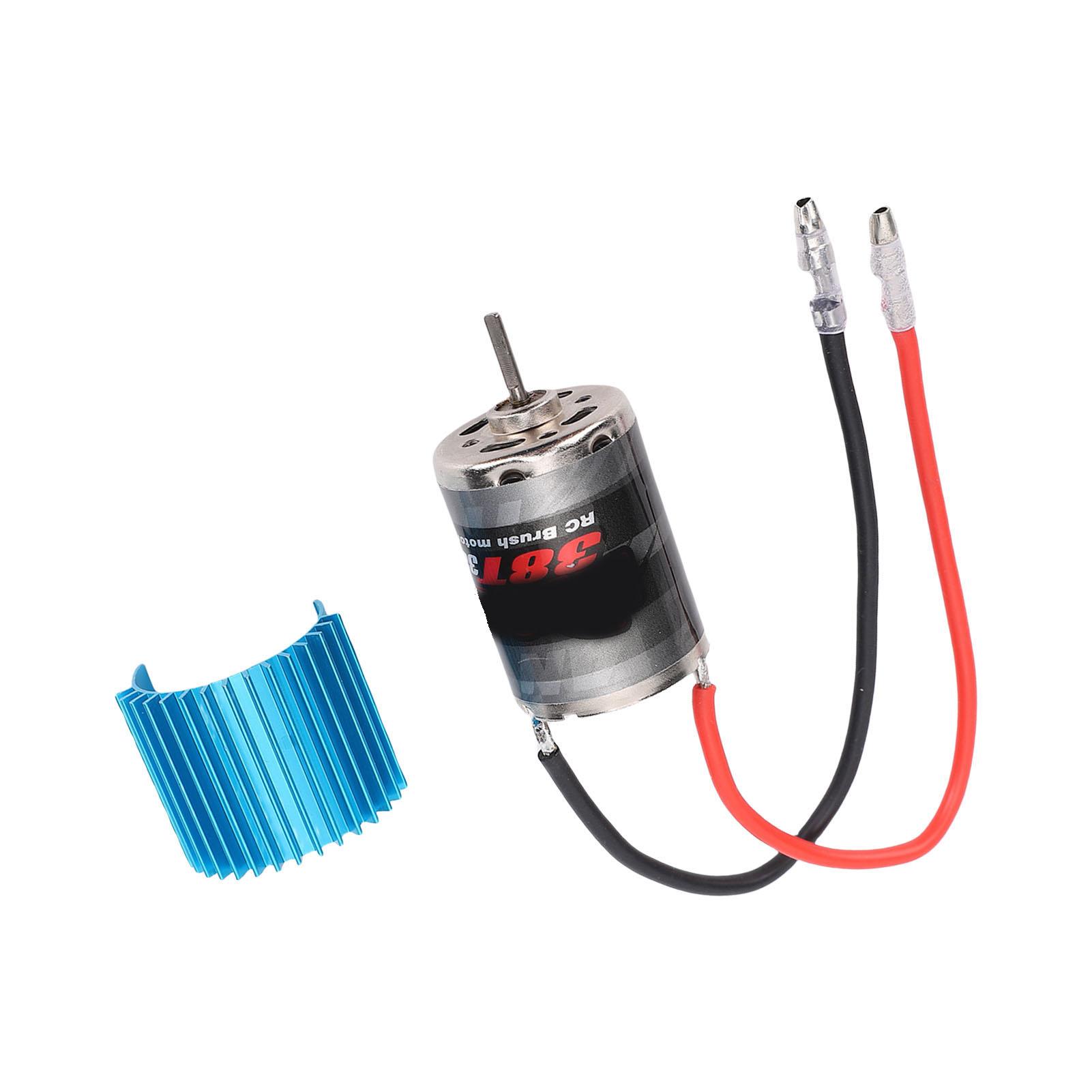 

380 Колекторний RC Двигун Нержавіюча Сталь 38T Високий Крутний Момент 380 Двигун постійного струму з Радіатором для Універсальної RC Моделі