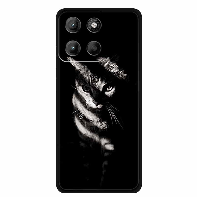 Custodia per Motorola Edge 60 Pro 60Pro Cover in Silicone Nero TPU Morbido Custodia per Telefono per Motorola Edge 60 60s 60 Fusion Cover Posteriore