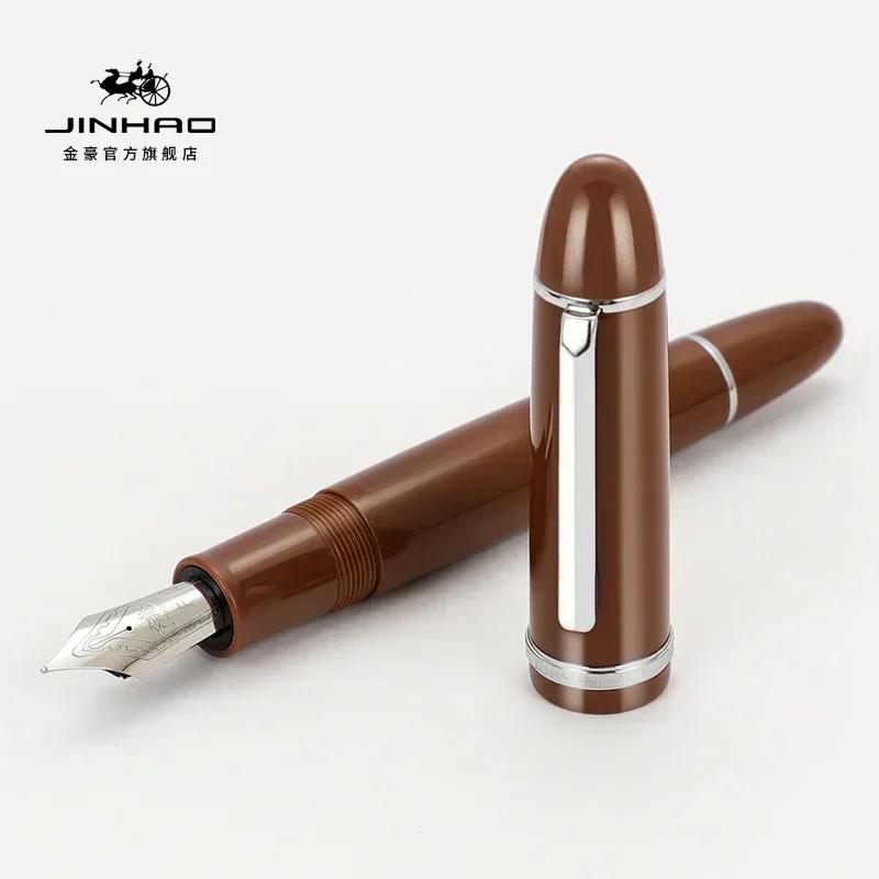 Jinhao X159 Acrylic Fountain Pen Metal Gold Clip EF/F/M Extended Fine Nib Stationery Office School Supplies Writing Pens PK 9019