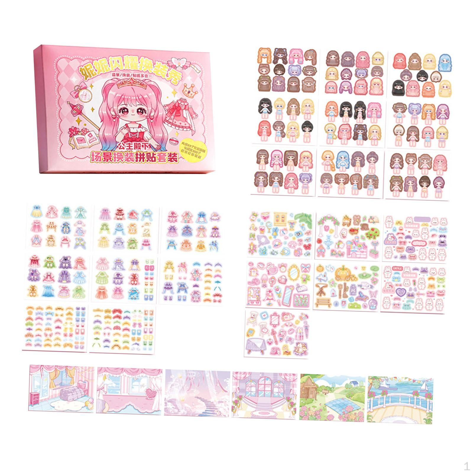 

Make A Face Sticker Book Colorful Funny Stickers Activity Your Own for Princess