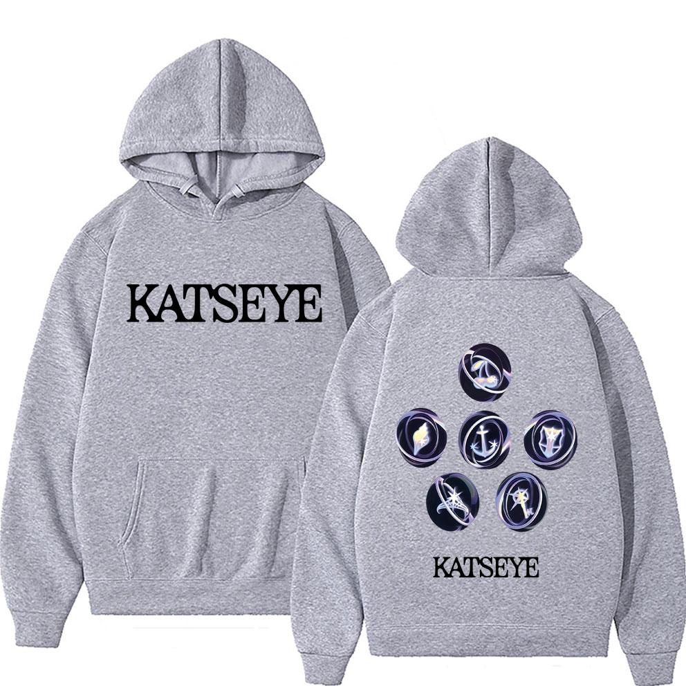 Koreanische Girlgroup KATSEYE Album Grafik Hoodie Herren Damen Freizeit Fleece Vintage Sweatshirt Herrenmode Oversized Streetwear