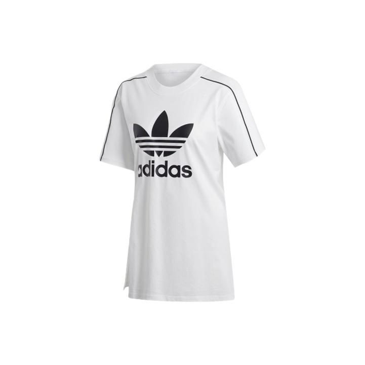 Adidas Originals Casual Round Neck Short Sleeve T-Shirt Women tops White EC1877 S