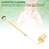 Asixxsix Flute Sheet Music Holder Alloy Sheet Music Stand Golden Metal Music Stand Portable Flute Sheet Music Clip Universal Instrument Accessory for