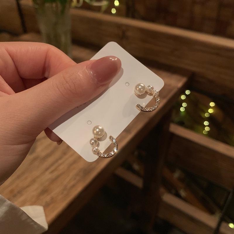 Autumn/Winter 2025 Trendy Checkered Mosaic Earrings for Women