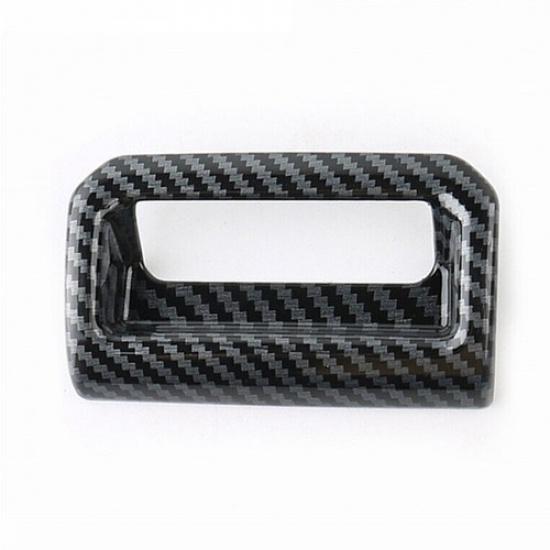 1pcs Carbon Fiber Armrest Box Cover Trim Fits For Toyota Highlander -