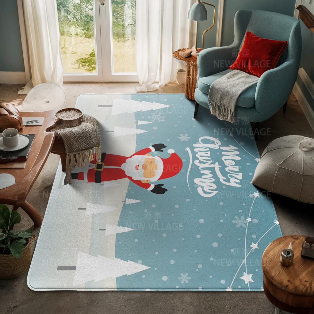 Koberec ke vchodu do domu Rohožka ke dveřím do domu Obývací pokoj Vana Koupelna Protiskluzové koberce s absorpcí vody vana Veselé Vánoce zima