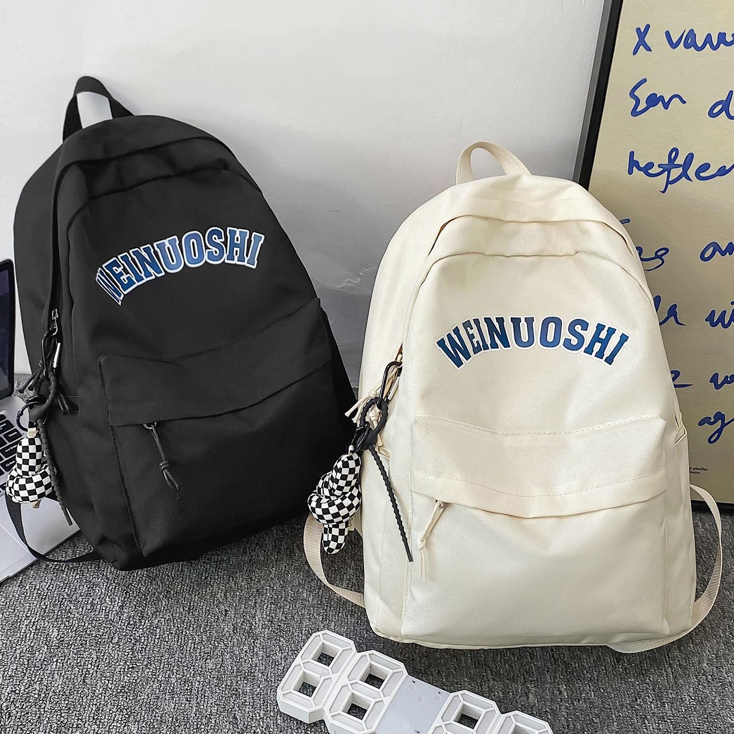 

New Elementary Schoolbags for First Grade Children and Girls Junior High School Students Letter Backpacks