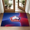 LOSC Lille FC Design Crystal Velvet Rug Soft Decorative Mat for Bedroom Entrance
