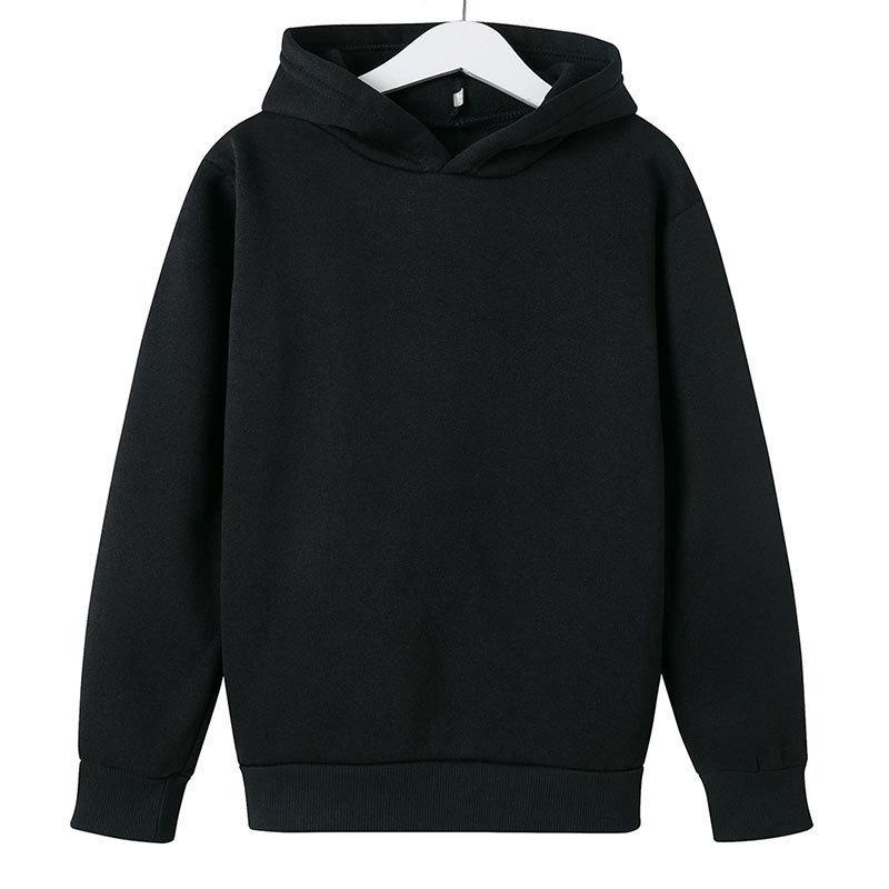 Children's Trendy Solid Color Pullover: Boys' Long Sleeve & Girls' Short Sleeve