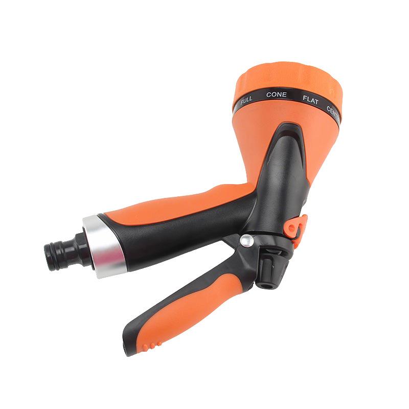 Rubberized 10-Function High-Pressure Shower Head Water Gun for Gardening & Car Wash