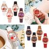 Ladies Quartz Analog Heart Shape Pattern Wrist Watch Women Classic Dial Round