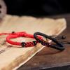 Red Black Woven Bracelet China Vajra Knot Wristbands Fashion Adjustable Couple Bangles For Men Women Lucky Jewelry Gift