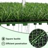 Artifical Grass Tiles Interlocking Turf Deck Synthetic Fake Grass Self-draining Mat Flooring Decor Pad Multi-Purpose Dog Mats