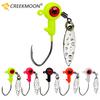5pcs/lot 1.4g 1.6g 3g Jig Head With Sequin Fishhook Fishing Lures Jigs Metal Spinner Jigging Hard Baits Fishing Hook Tackle